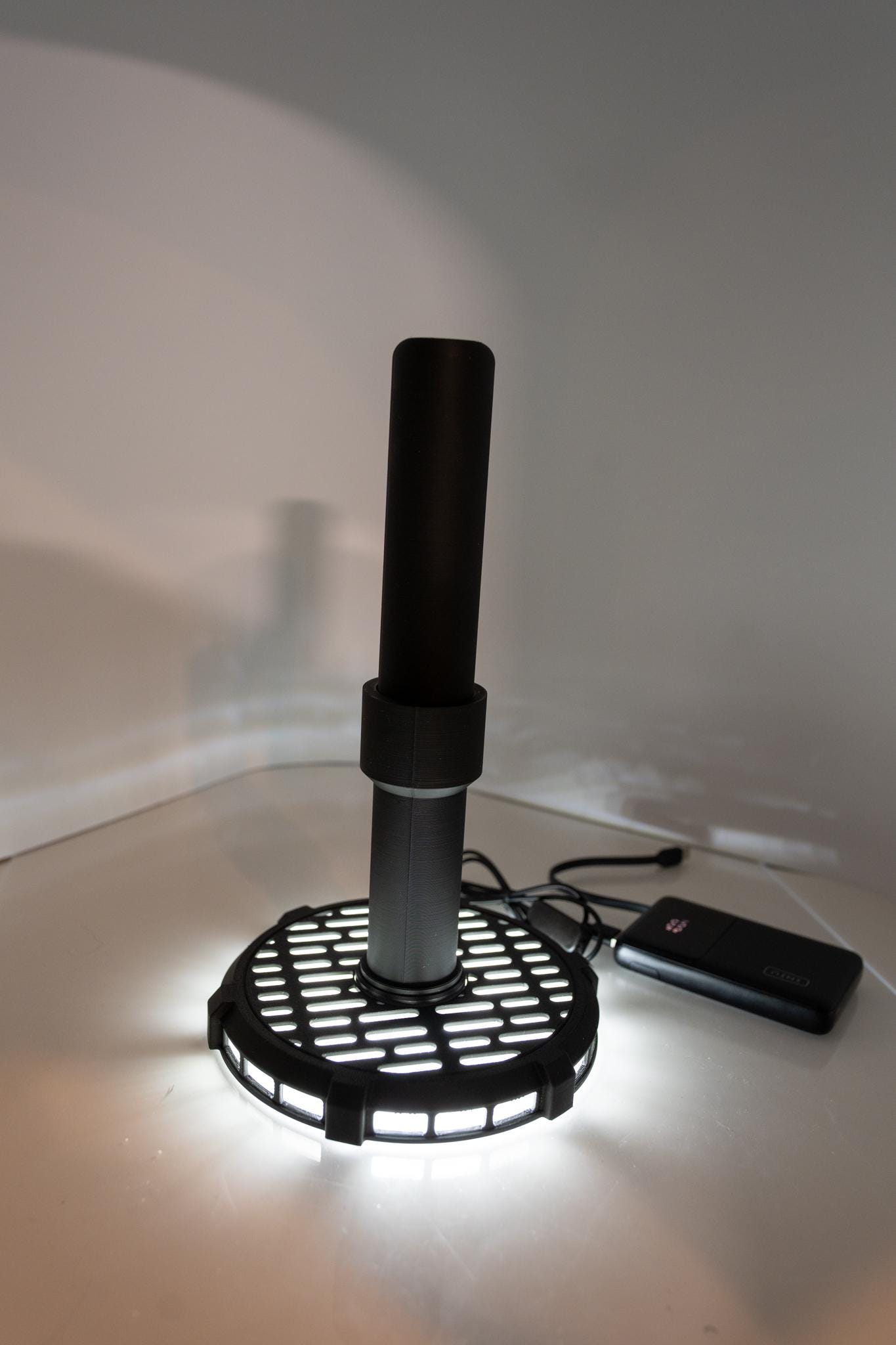 Cosplay Helmet Display Stand with Optional LED Underglow