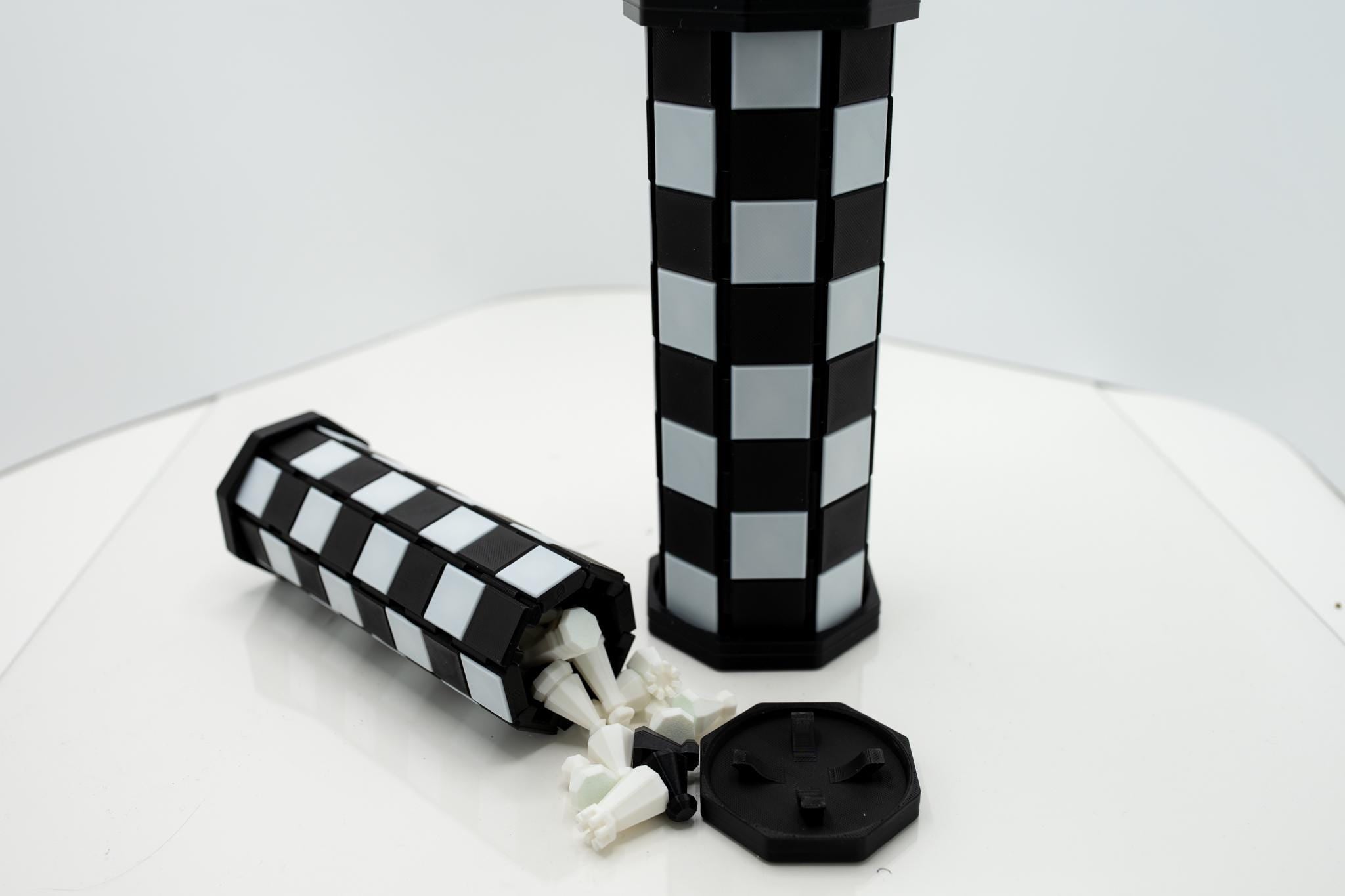 Ultimate Magnetic Roll-Up Chess Board with Inside Piece Storage! Multiple Sizes!