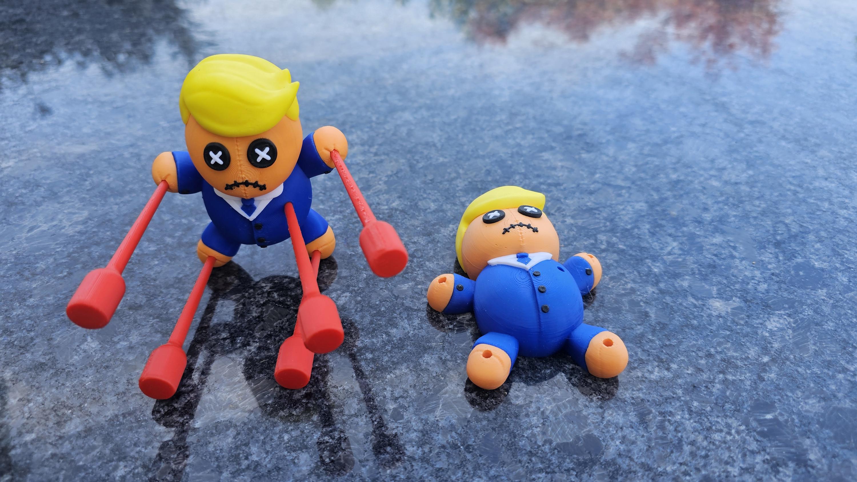 Little Orange Man - Drumpf Voodoo / Hoodoo Doll - 3D Printed!