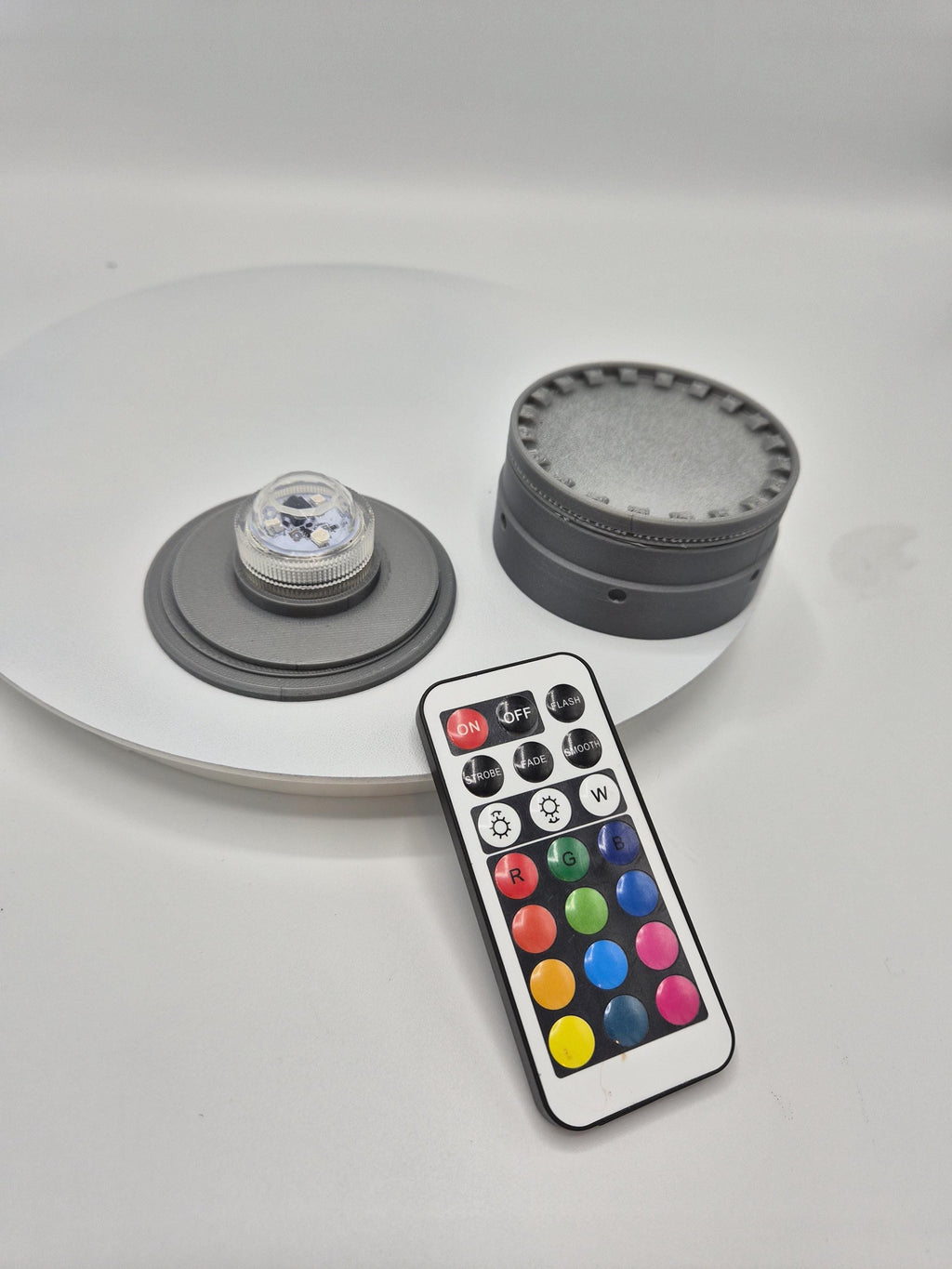 Mandalorian Inspired Bounty Puck - LED Light with Remote!