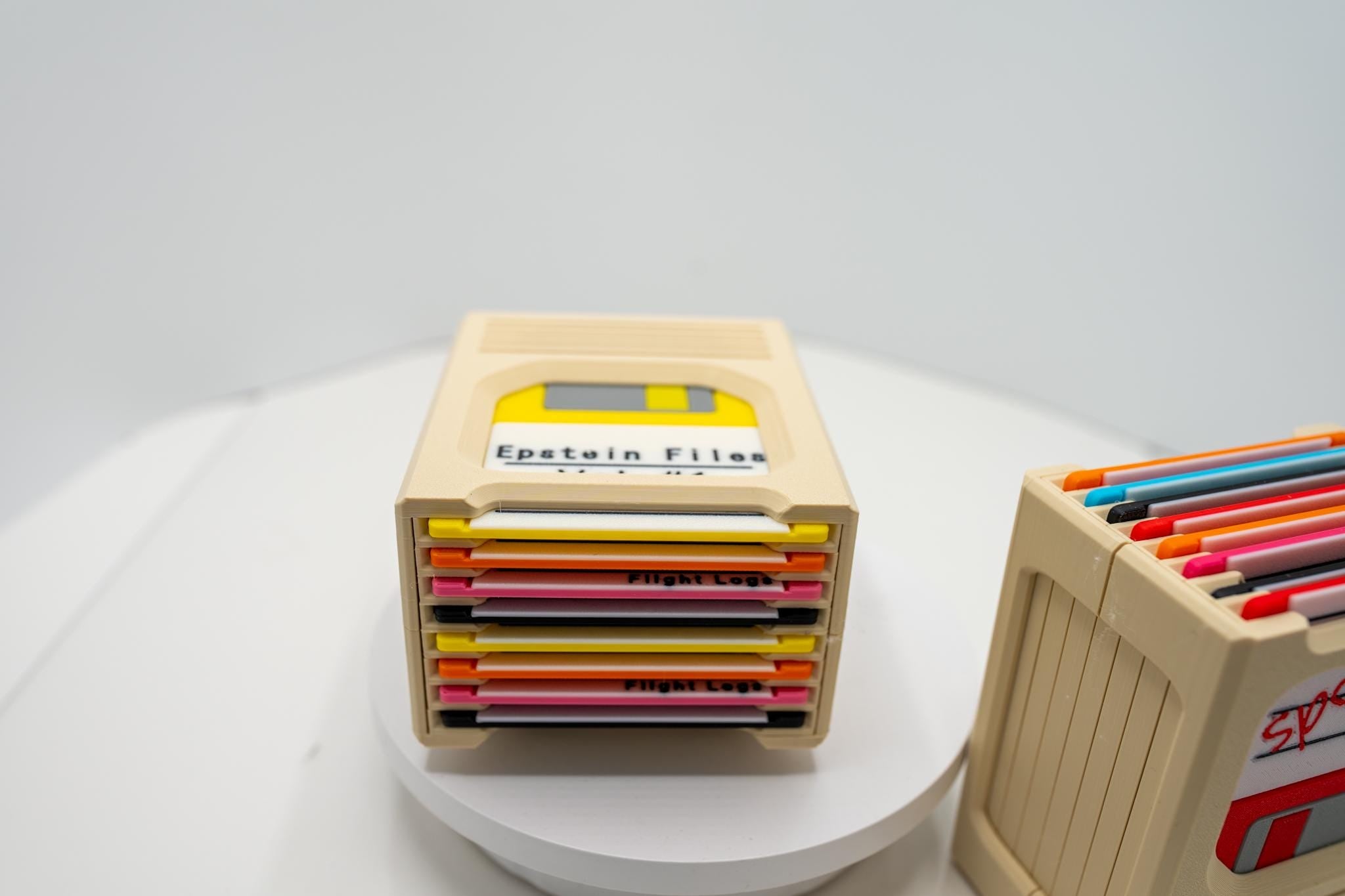 Epstein Files / Funny Political Nostalgic Floppy Disk Coasters - Working Set of 8 that Clicks!